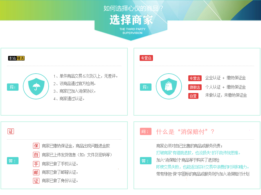 如何选择商家？